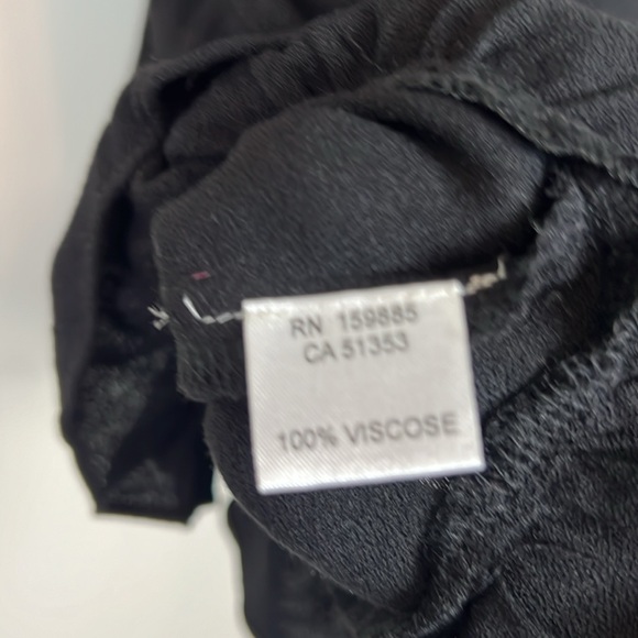 NWT Bobi Long Sleeve Ruffle Mini Dress Black Size Large - Picture 11 of 12